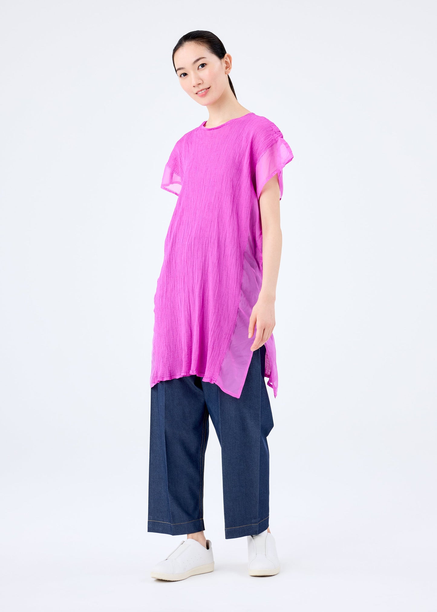 SHEER SEE-THROUGH CREPE