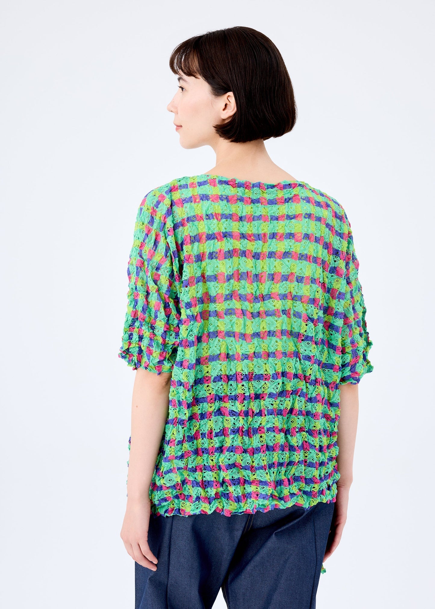 DRAWING CHECK LACE MERINGUE