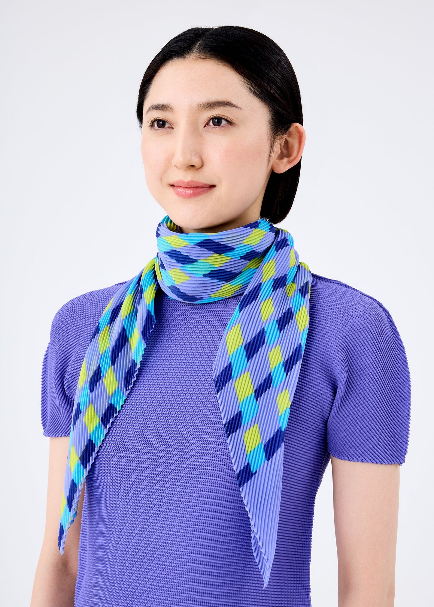 DRAWING CHECK PLEATS STOLE