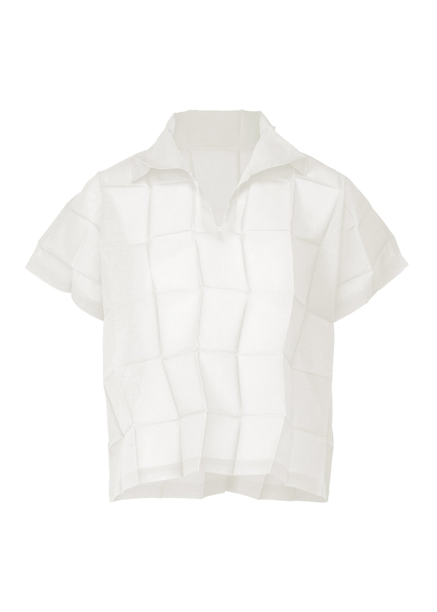 DICE PLEATS SHIRT