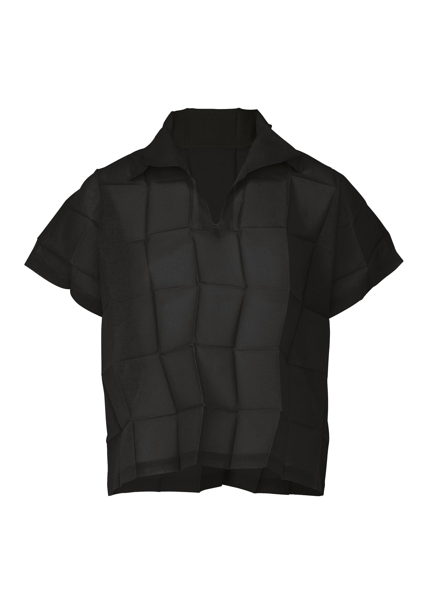 DICE PLEATS SHIRT