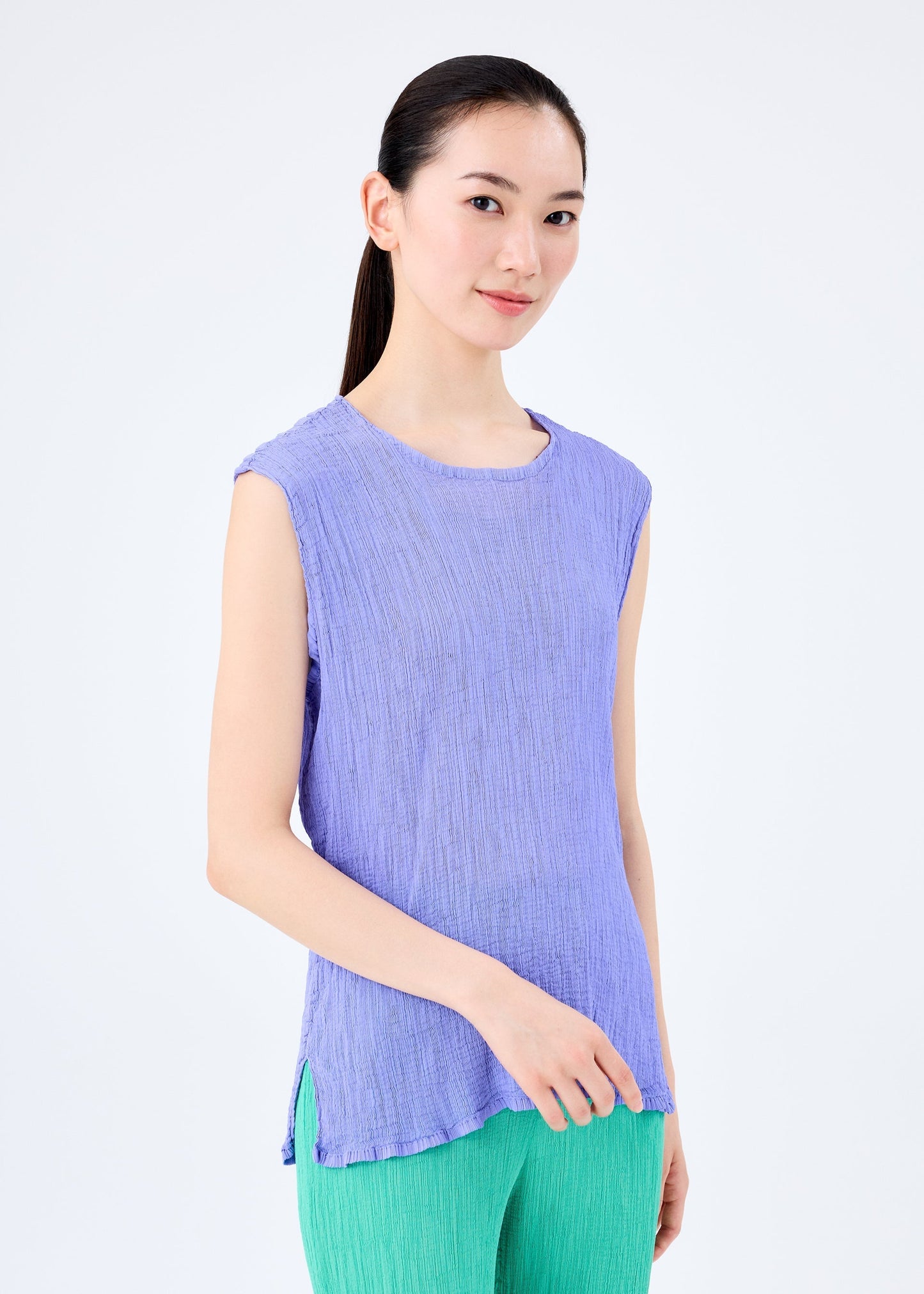 STRING SEE-THROUGH CREPE