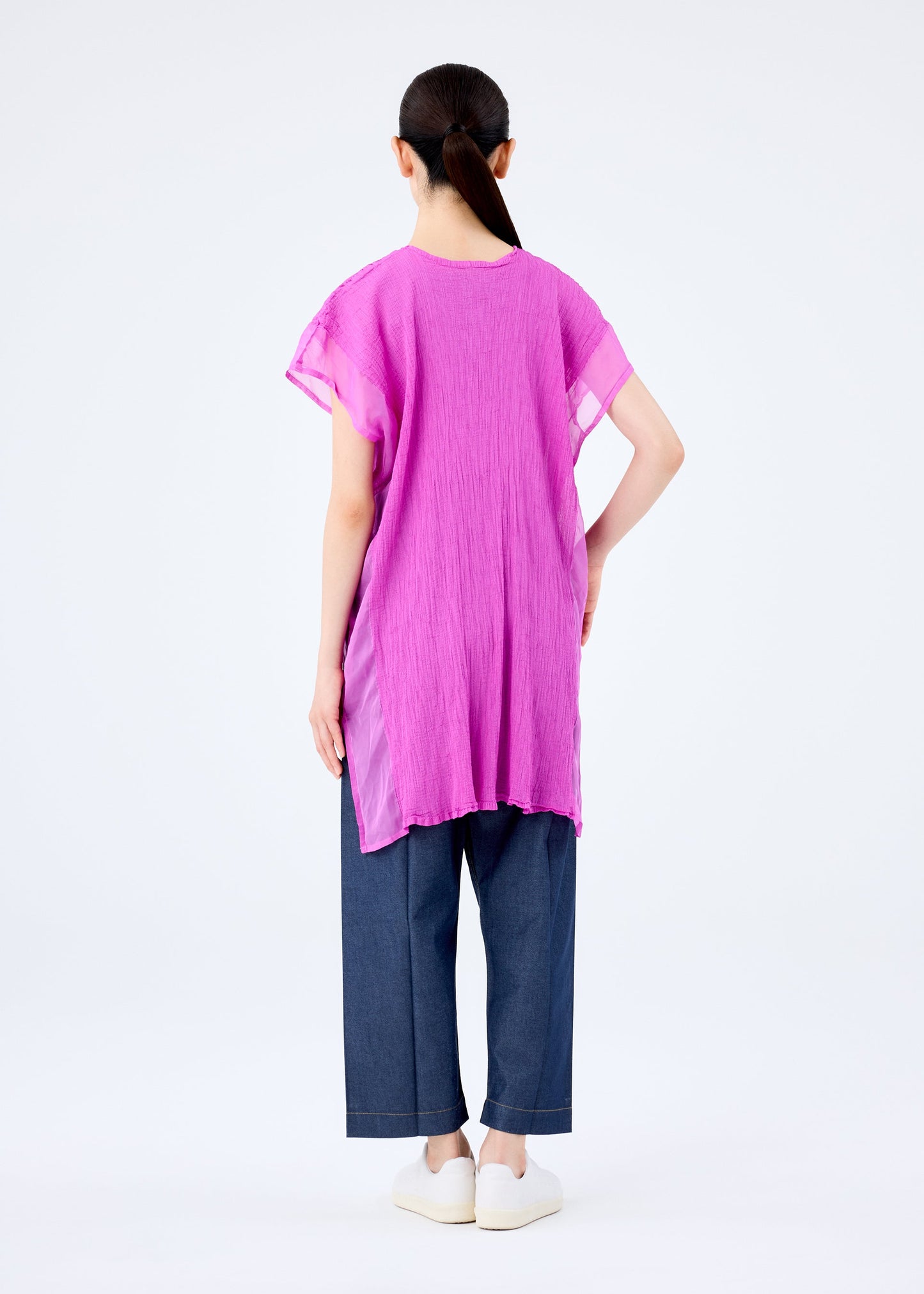 SHEER SEE-THROUGH CREPE