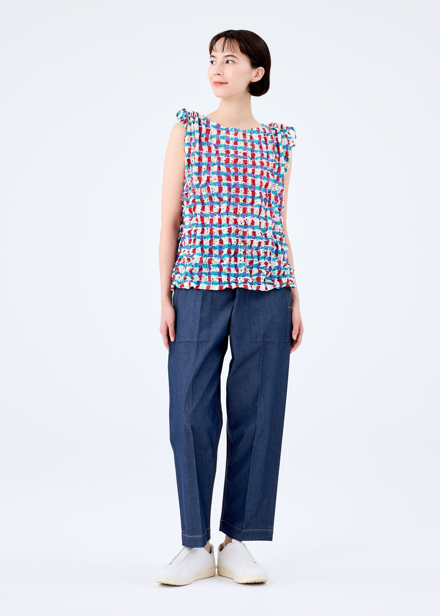 DRAWING CHECK LACE MERINGUE