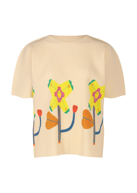 OHANA FINE KNIT PLEATS T