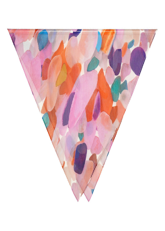 SEA GLASS PLEATS STOLE